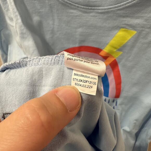 Tea Collection Rainbow Rain Lightning Long Sleeve Shirt - Picture 8 of 9